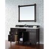 James Martin Vanities Brittany 60in Single Vanity, Burnished Mahogany w/ 3 CM White Zeus Quartz Top 650-V60S-BNM-3WZ